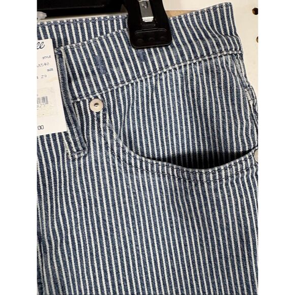 Madewell mid rise 9” skinny railroad stripe jeans size 29 - Picture 6 of 14
